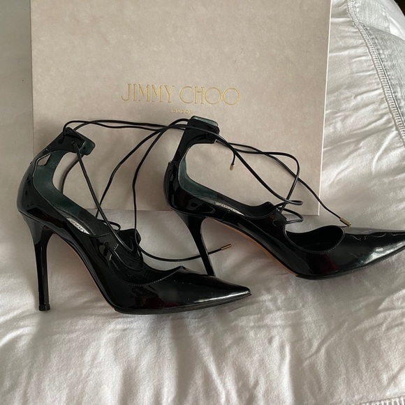 Jimmy Choo Vita 100 Black Patent size 37 - Picture 4 of 13